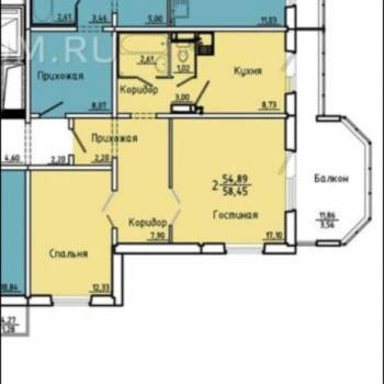 Продается 2-х комнатная квартира, 64 м²