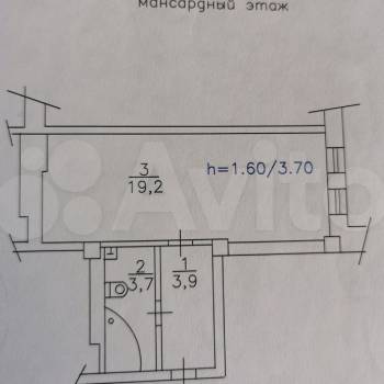 Продается 1-комнатная квартира, 26,8 м²