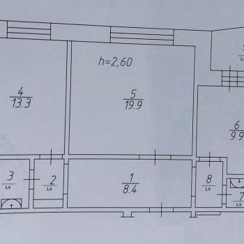 Продается 2-х комнатная квартира, 62,7 м²