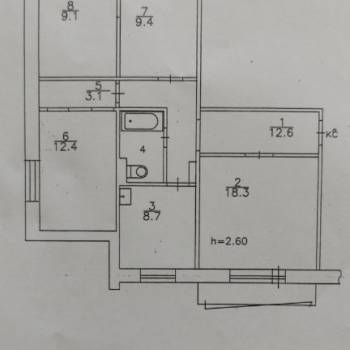 Продается Многокомнатная квартира, 80 м²