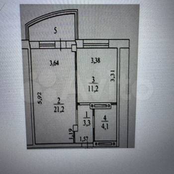 Продается 1-комнатная квартира, 40 м²