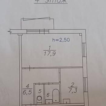Продается 1-комнатная квартира, 35,2 м²
