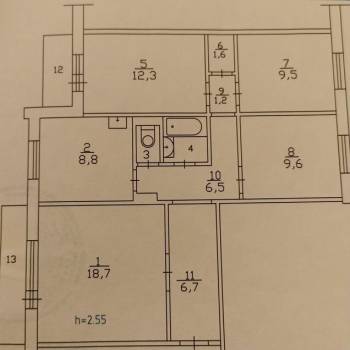 Продается Многокомнатная квартира, 78,5 м²