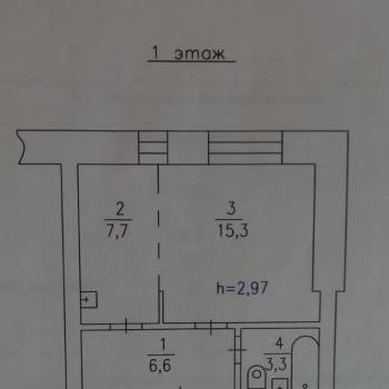 Продается 1-комнатная квартира, 33 м²