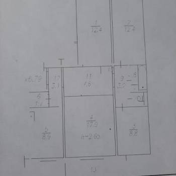 Продается Многокомнатная квартира, 79 м²