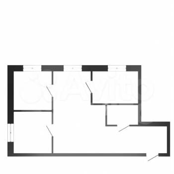 Продается Многокомнатная квартира, 45 м²