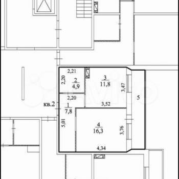 Продается 1-комнатная квартира, 40,8 м²