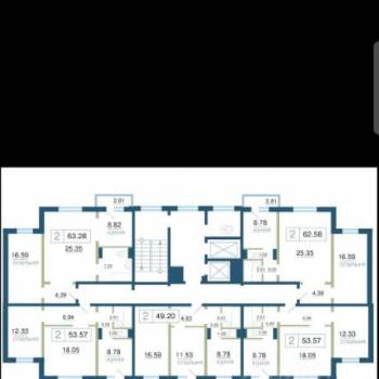 Продается 2-х комнатная квартира, 50 м²