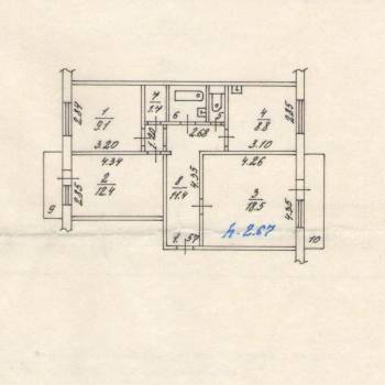 Продается 3-х комнатная квартира, 67,7 м²