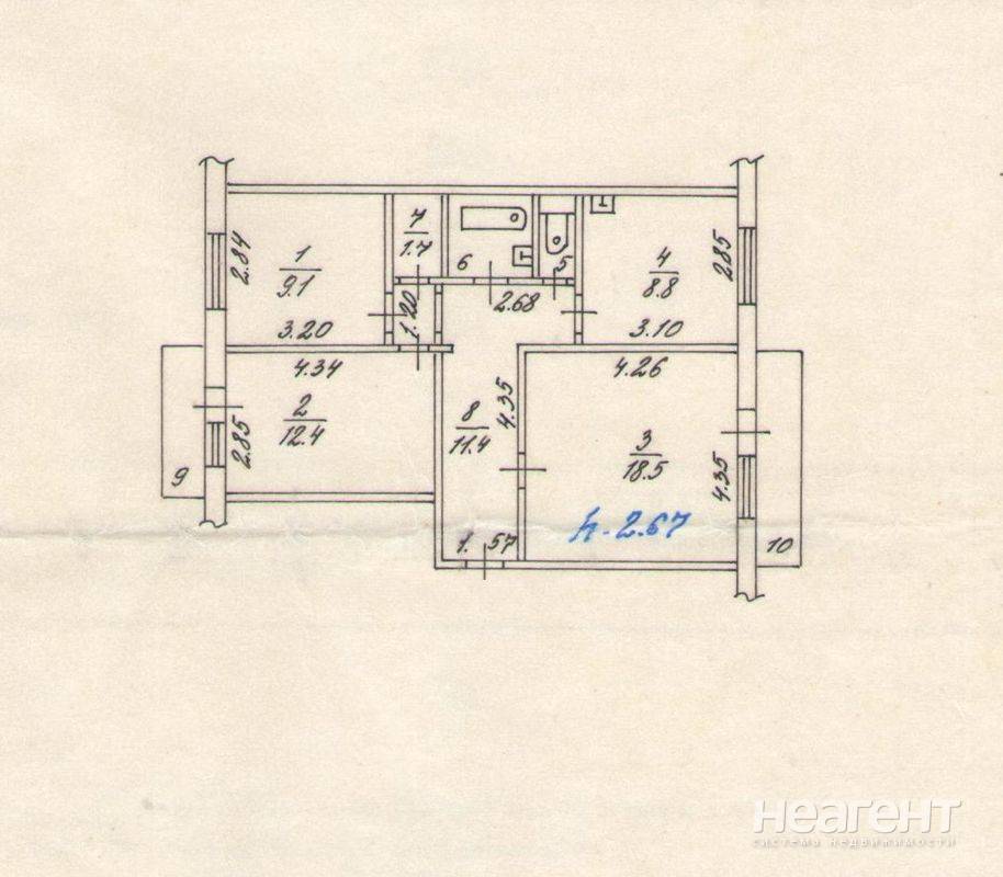 Продаю 3-х комн. квартиру (проспект им. газеты Красноярский Рабочий)