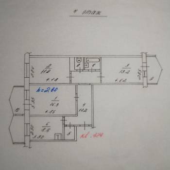 Продается 3-х комнатная квартира, 72,2 м²