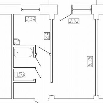 Продается 1-комнатная квартира, 30,8 м²