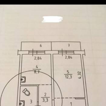 Продается 1-комнатная квартира, 33 м²