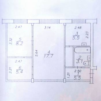 Продается 2-х комнатная квартира, 45,4 м²