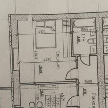 Продается 1-комнатная квартира, 51,8 м²