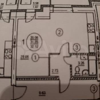 Сдается 1-комнатная квартира, 32,2 м²