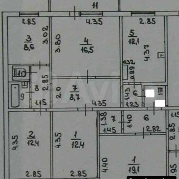 Продается Многокомнатная квартира, 80,9 м²