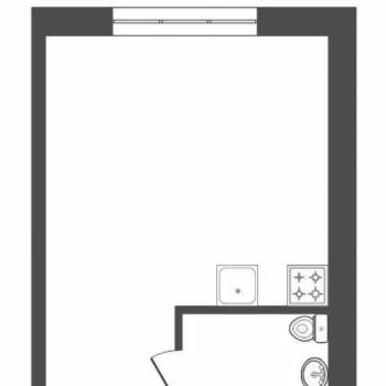 Продается 1-комнатная квартира, 12 м²