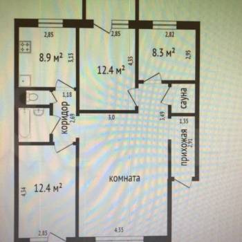 Продается Многокомнатная квартира, 86 м²