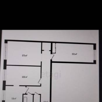 Продается 3-х комнатная квартира, 59,8 м²