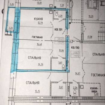 Продается 2-х комнатная квартира, 60,3 м²