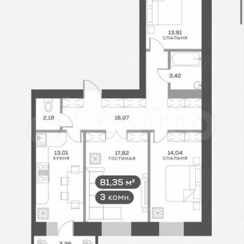 Продается 3-х комнатная квартира, 83,1 м²