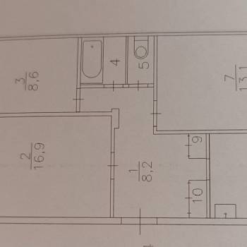 Продается 3-х комнатная квартира, 59 м²