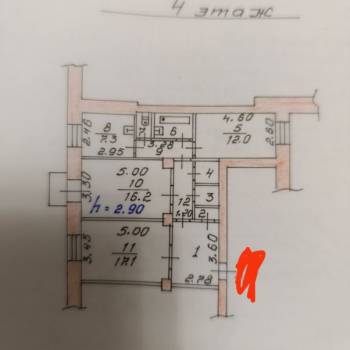 Продается 3-х комнатная квартира, 80 м²