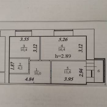 Продается 2-х комнатная квартира, 54 м²