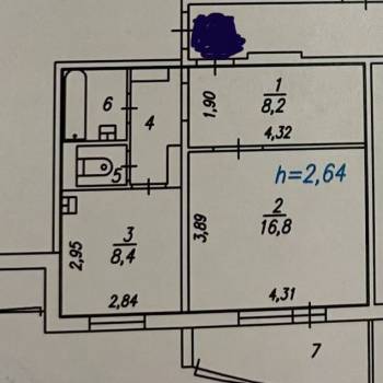 Продается 1-комнатная квартира, 40,1 м²