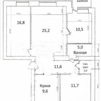 Продается Многокомнатная квартира, 92,9 м²