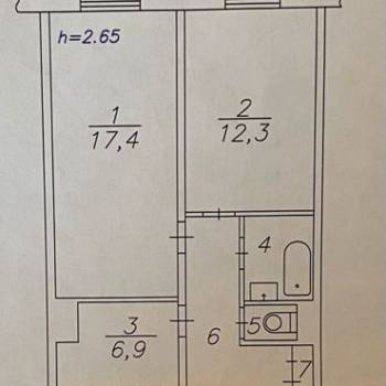 Продается 2-х комнатная квартира, 48,1 м²