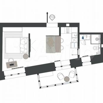 Сдается 1-комнатная квартира, 30 м²