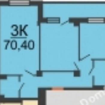 Продается 3-х комнатная квартира, 70,4 м²