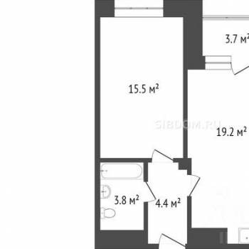Сдается 2-х комнатная квартира, 46 м²