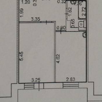 Продается 1-комнатная квартира, 47,6 м²