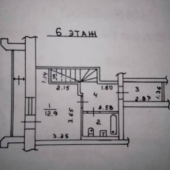 Продается 1-комнатная квартира, 53,7 м²