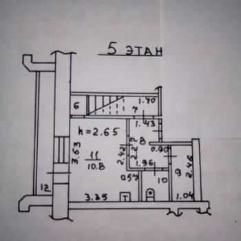 Продается 1-комнатная квартира, 53,7 м²