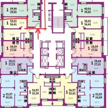 Продается 1-комнатная квартира, 40 м²