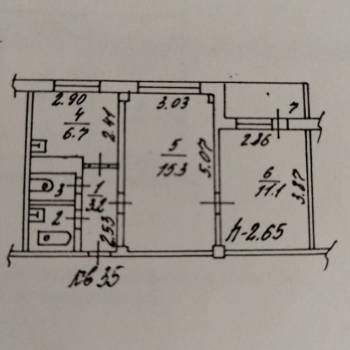 Продается 2-х комнатная квартира, 40,9 м²