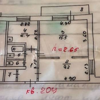 Продается 2-х комнатная квартира, 40 м²