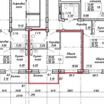 Продается 1-комнатная квартира, 33,5 м²