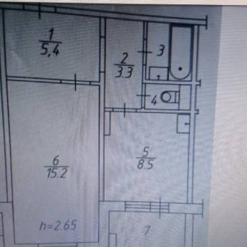 Сдается 1-комнатная квартира, 36 м²