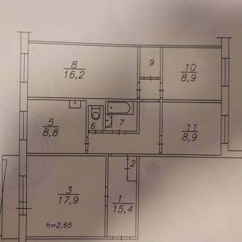 Продается Многокомнатная квартира, 82,7 м²