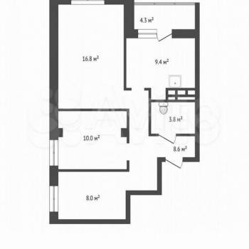 Продается 3-х комнатная квартира, 58 м²
