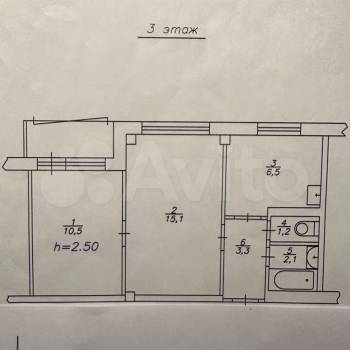 Продается 2-х комнатная квартира, 38,7 м²