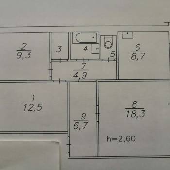 Продается 3-х комнатная квартира, 65,7 м²