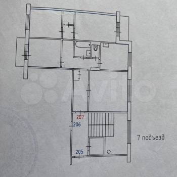 Продается Многокомнатная квартира, 75,7 м²