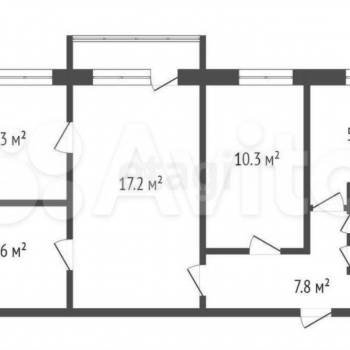 Продается Многокомнатная квартира, 60,9 м²