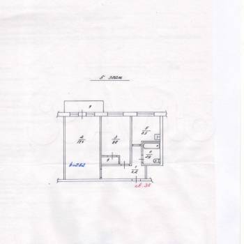 Сдается 2-х комнатная квартира, 43,5 м²